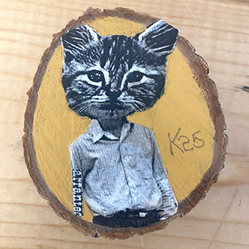 2" Wood End - Alternate Cat